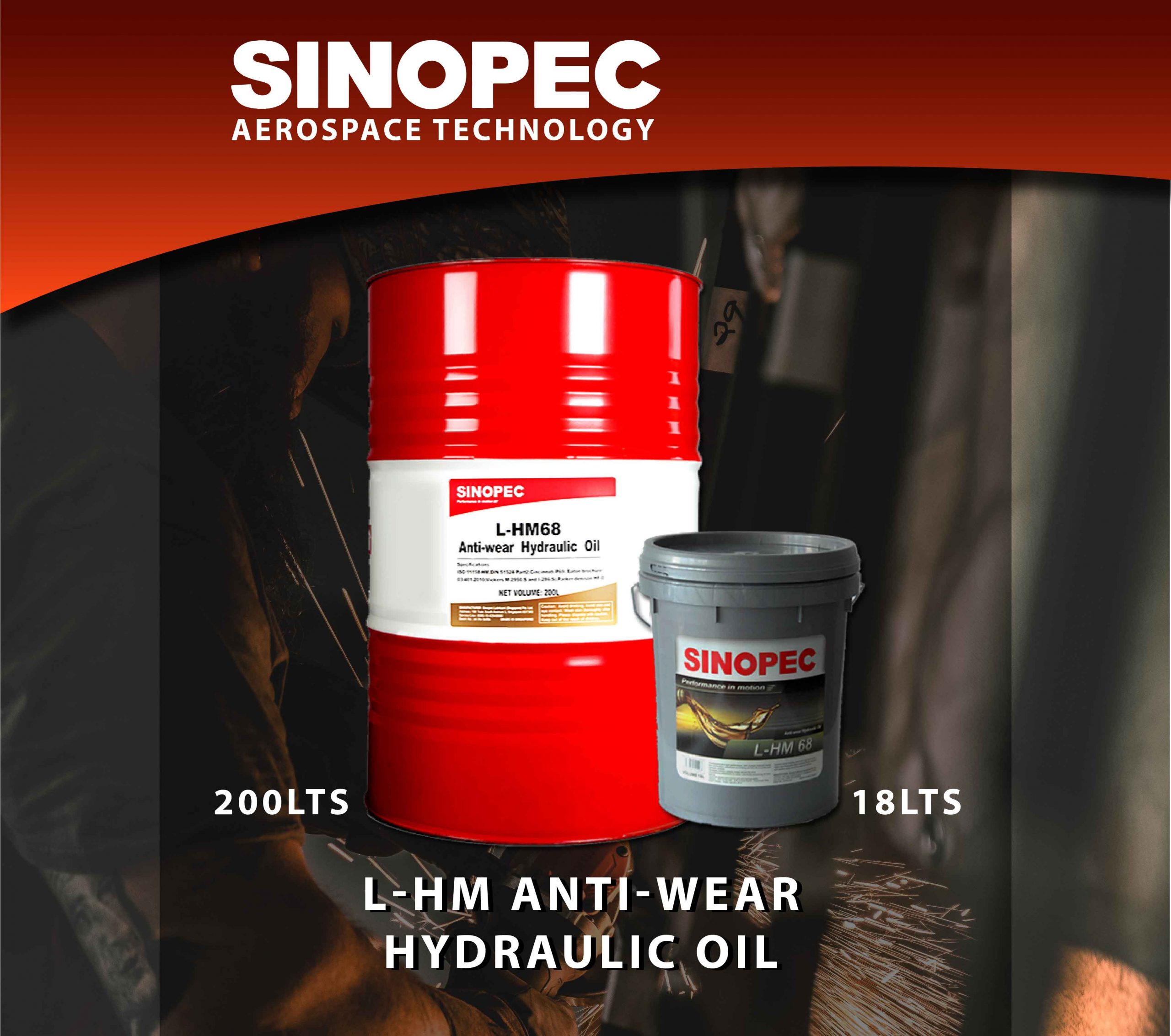 SINOPEC L-HM ANTI-WEAR HYDRAULIC OIL - BLP International